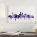 East Urban Home 'Knoxville, Tennessee Skyline' by Michael Tompsett Graphic Art Print on Wrapped Canvas Canvas, in Indigo/White | Wayfair