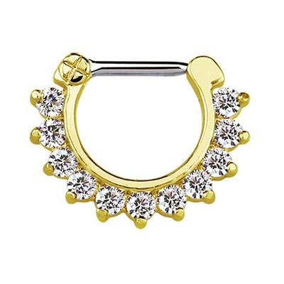 Nasenpiercing ADELIA´S "Piercing Nasenpiercing", Damen, gold, Silber 925 (Sterlingsilber), modisch, Piercings, mit 316l Stahlstab als Verschluss Clicker