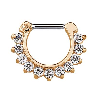 Nasenpiercing ADELIA´S "Piercing Nasenpiercing", Damen, rosa (rosegold), Silber 925 (Sterlingsilber), modisch, Piercings, mit 316l Stahlstab als Verschluss Clicker