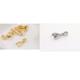 5 pcs x 14K Silver/Gold Plated Pendant Bails, Gold Plated Connectors, Necklace Connector Clips, Jewellery Making Findings EK007