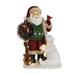 Transpac Resin 13.19 in. Multicolored Christmas Light Up Musical Cottage Santa Decor - Red, Green, White - 9.25" x 6.3" x 13.19"