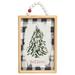 Transpac Wood 11.75 in. Multicolored Christmas Tree Decor