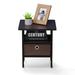 Ebern Designs Azzam 1 - Drawer Nightstand Wood in Brown | 17.5 H x 15.5 W x 15.5 D in | Wayfair 2565EC9B040A4ECAAEB1943352B89711