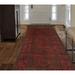 Noori Rug Vintage Distressed Jaye Rust/Charcoal Runner - 3'5" x 7'0"