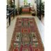 Noori Rug Fine Vintage Distressed Kian Grey/Rust Runner - 3'10" x 9'11"