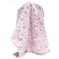 Drap de douche 70x140 vintage floral - Blanc Rose