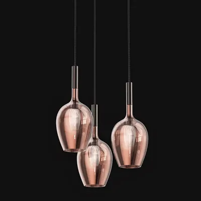 Italamp Rosé Multi-Light Pendant Light - 3050/S3-...