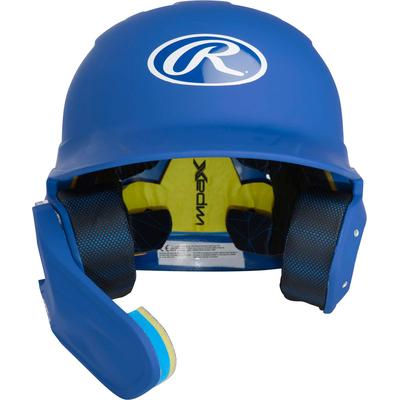 Rawlings Mach Matte Junior Baseball Batting Helmet with Adjustable Face Guard Royal