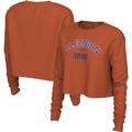Women's Nike Orange Clemson Tigers Est. Cropped Long Sleeve T-Shirt