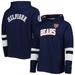 Men's Tommy Hilfiger Navy/White Chicago Bears Alex Long Sleeve Hoodie T-Shirt