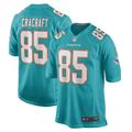 Men's Nike River Cracraft Aqua Miami Dolphins Game Player Jersey