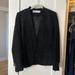 Zara Jackets & Coats | Black Zara Tweed Blazer With Gold Buttons On The Wrist | Color: Black | Size: Xs