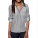 Anthropologie Tops | Cloth And Stone Black Wash Button Down Shirt | Color: Black/Gray | Size: S