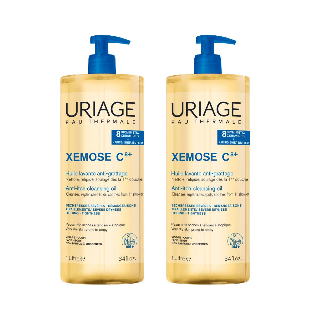 URIAGE XEMOSE C8+ Olio Lavante anti-prurito 1L 2x1 l Detergente