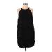 Ann Taylor LOFT Casual Dress: Black Grid Dresses - Women's Size Small Petite