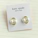 Kate Spade Jewelry | Kate Spade Gold Pearl Stud Earrings | Color: Gold/White | Size: Os