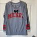 Disney Sweaters | Disney Parks Mickey Mouse Sweater Large | Color: Gray/Red | Size: L