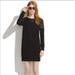 Madewell Dresses | Madewell Black Ponte Baseball Shift Dress Size Xs Nwt | Color: Black | Size: Xs