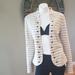 Free People Jackets & Coats | Free People Wool Striped Studded Blazer | Color: Cream/Tan | Size: M