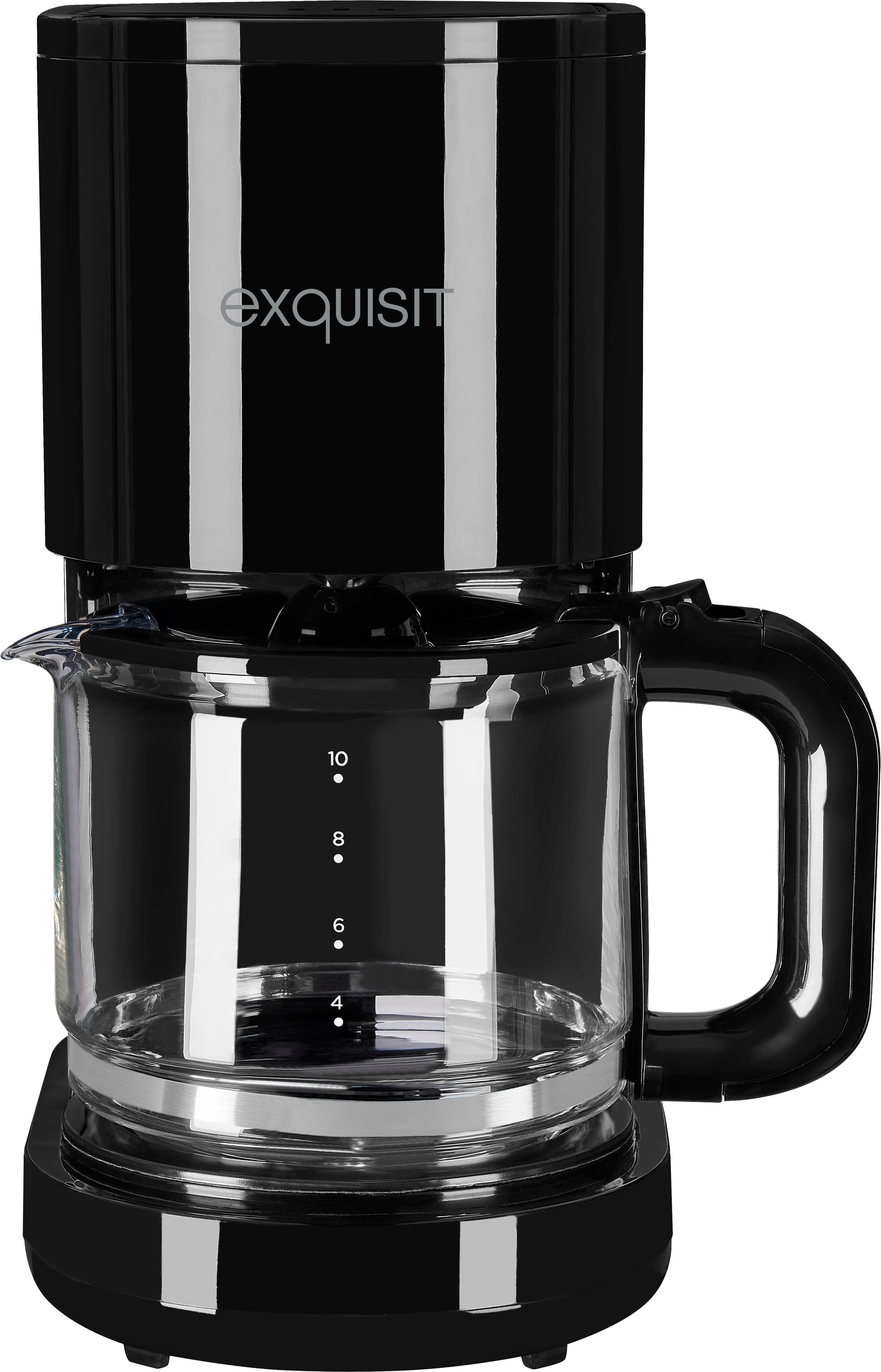 „EXQUISIT Filterkaffeemaschine „“KA 6103 swi““ Kaffeemaschinen Gr. 1,25 l, 12 Tasse(n), schwarz Filterkaffeemaschine“