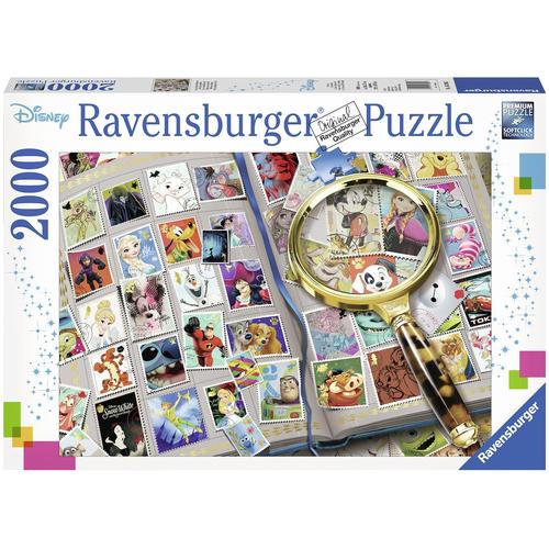 Puzzle RAVENSBURGER ""Disney, Meine liebsten Briefmarken"" Puzzles bunt Kinder Made in Germany, FSC - schützt Wald weltweit