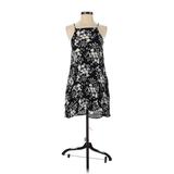 Mimi Chica Casual Dress: Black Acid Wash Print Dresses - Women's Size Small