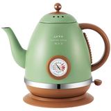 LUXESIT Electric Kettle w/ Thermometer 1.5L 1000W Gooseneck Pour Over Coffee Tea Kettle in Green/White/Brown | 8.7 H x 11 W x 6.7 D in | Wayfair