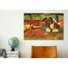 iCanvas 'Arearea, 1892' by Paul Gauguin Painting Print on Canvas in Green/Orange | 12 H x 18 W x 1.5 D in | Wayfair 1284-1PC6-18x12