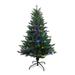 Kurt Adler Green Artificial Pine Christmas Tree w/ 160 LED Lights in Black | 35 W in | Wayfair TR60450LEDM