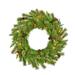 Kurt Adler 24" Lighted Polyvinyl Chloride Wreath Traditional Faux in Green | 24 H x 24 W x 5 D in | Wayfair WRT0400PLM