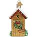 Old World Christmas Holiday Outhouse Hanging Figurine Ornament Glass in Brown/Green/Yellow | 3.75 H x 5 W x 7 D in | Wayfair 729343201300