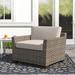 TK Classics Monterey Club Chair w/ Cushions Wicker/Rattan in Gray | 25 H x 37 W x 32 D in | Outdoor Furniture | Wayfair TKC015B-CC-BEIGE