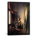 Vault W Artwork 'Girl Reading a Letter at an Open Window' by Johannes Vermeer Painting Print on Canvas Canvas/Metal in Black/Brown/Gray | Wayfair