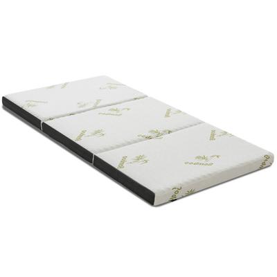 Costway Queen 3 Inch Tri-fold Memory Foam Floor Ma...