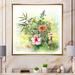 Bay Isle Home™ Elegant Farmhouse Spring Flowers VIII - Painting Canvas in Green/Pink/Red | 30 H x 30 W x 1 D in | Wayfair