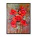 Winston Porter Blooming Poppies VII - Traditional Canvas Wall Decor Metal in Red | 32 H x 16 W x 1 D in | Wayfair E639874616C841FD976157083E243A5B