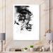 Wrought Studio™ Black Elegant Fashion Woman Portrait - Glam Canvas Wall Art Metal in Black/White | 32 H x 16 W x 1.5 D in | Wayfair