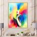 Mercer41 Multicolor Abstract Fashion Woman - Glam Canvas Wall Decor Canvas in Blue/Red/Yellow | 20 H x 12 W x 1 D in | Wayfair