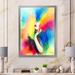 Mercer41 Multicolor Abstract Fashion Woman - Glam Canvas Wall Decor Metal in Blue/Red/Yellow | 32 H x 16 W x 1 D in | Wayfair