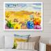 Highland Dunes Aerial Pastel Beach Miami IV - Nautical & Coastal Canvas Art Print Canvas, Cotton in Blue/Yellow | 12 H x 20 W x 1.5 D in | Wayfair