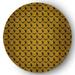 Yellow 60 x 60 x 0.12 in Area Rug - The Holiday Aisle® Rectangle Deylin Abstract Machine Woven Chenille Area Rug in Autumn Gold Chenille, | Wayfair