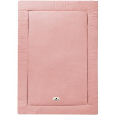 Krabbeldecke JULIUS ZÖLLNER "Musselin, dusty rose", rosa (dustyrose), B:95cm L:135cm, Wohndecken, Made in Germany