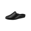Pantoffel ROHDE, Herren, Gr. 47, schwarz, Glattleder, Schuhe