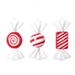 Vickerman 689820 - 7.5" Red Candy Assortment Christmas Tree Ornament (3 Pack) (MT227103)