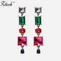 Ztech-Boucles d'oreilles pendantes en cristal avec biscuits en verre pour femmes et filles boucles