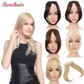 Benehair – postiche à frange synthétique avec Clip Extension capillaire avec Clip au milieu faux