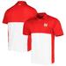 Men's Under Armour Red/White Maryland Terrapins Green Blocked Polo Performance