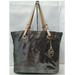 Michael Kors Bags | Michael Kors Gray Snakeskin Printed Leather Double Handles Tote Shoulder Bag | Color: Gray | Size: Os