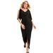 Plus Size Women's Twist-Front Dress by June+Vie in Black (Size 26/28)