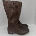 American Eagle Outfitters Shoes | American Eagle Zip Boots. Size 7 | Color: Brown/Red | Size: 7